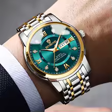 POEDAGAR Luxury Sports Men's Wristwatch Stainless