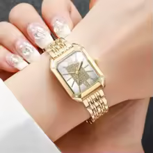 Fashion Rectangle Women Watches Ladies Stainless