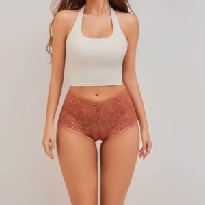 3Pcs Women's Seamless Lace Briefs Women Plus Size Panties