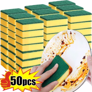 Highly absorbent double-sided sponge magic cleaning